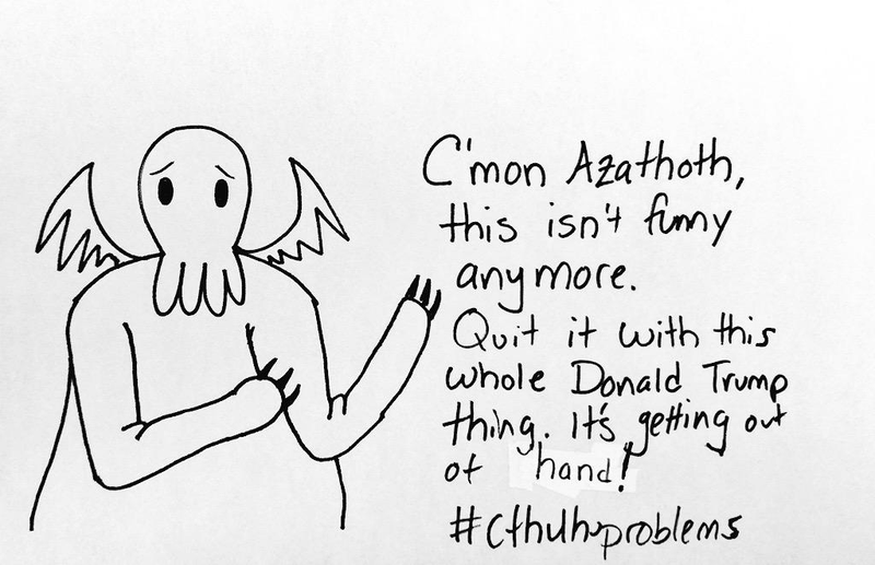 Illustration for article titled Lumpy Cthulhu Met A Weird Lobster At A Bar